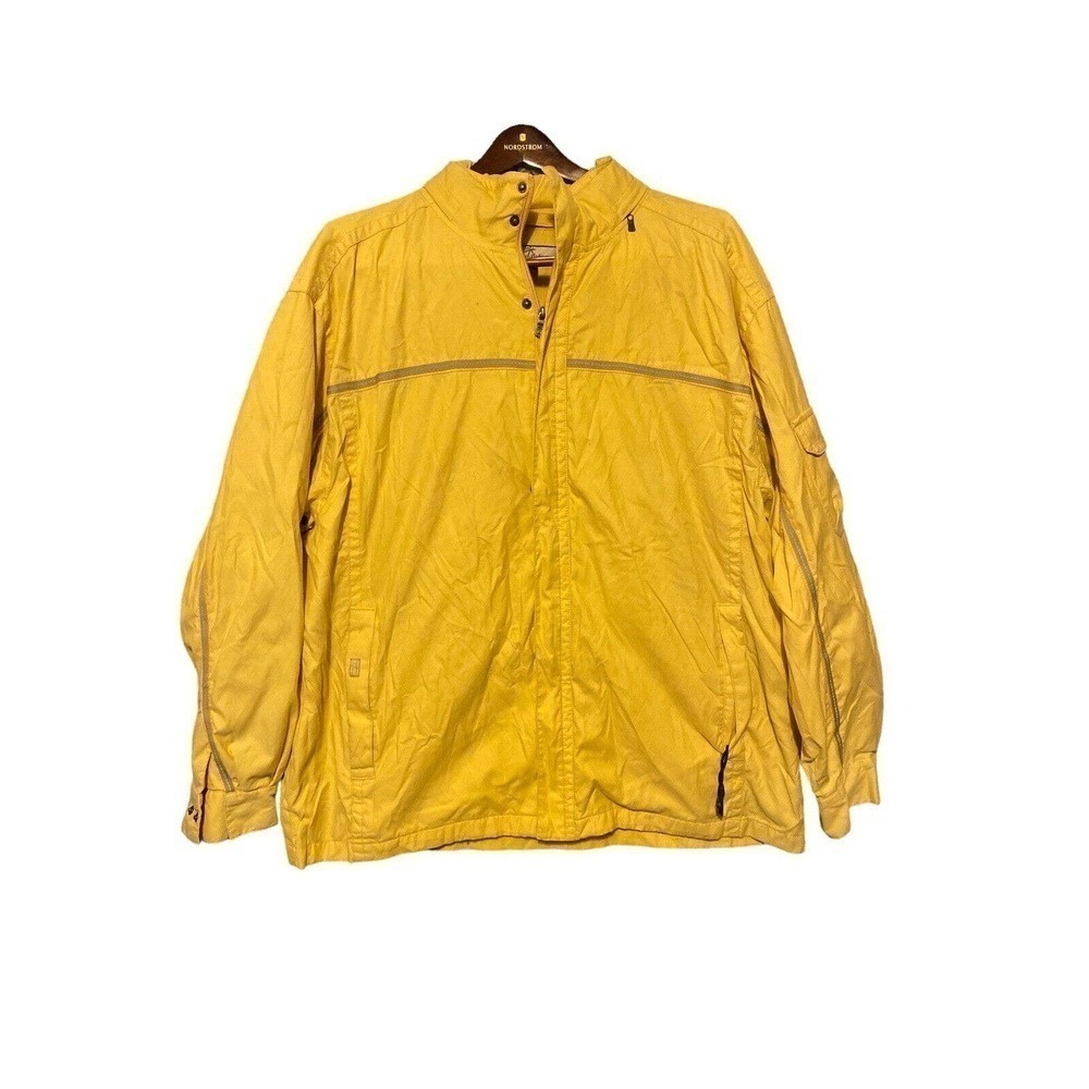 VTG TOMMY BAHAMA Blue Nylon Jacket Windbreaker Full Zip Lined Size XXL